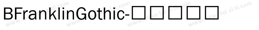 BFranklinGothic字体转换