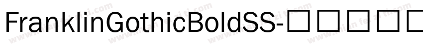 FranklinGothicBoldSS字体转换