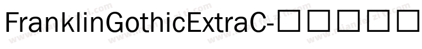 FranklinGothicExtraC字体转换