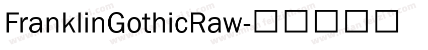 FranklinGothicRaw字体转换