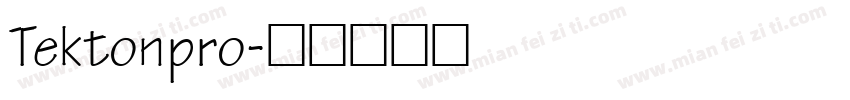 Tektonpro字体转换