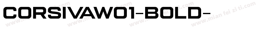 CorsivaW01-Bold字体转换