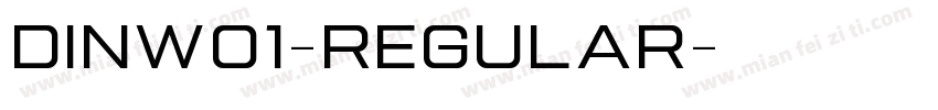 DINW01-Regular字体转换