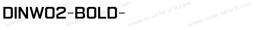 DINW02-Bold字体转换
