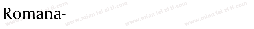 Romana字体转换