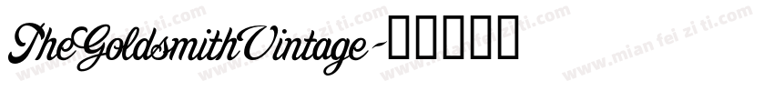 TheGoldsmithVintage字体转换
