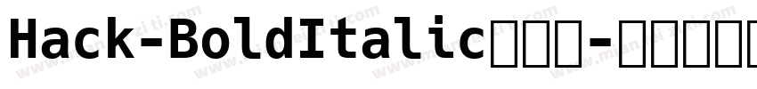 Hack-BoldItalic手机版字体转换