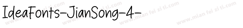 IdeaFonts-JianSong-4字体转换