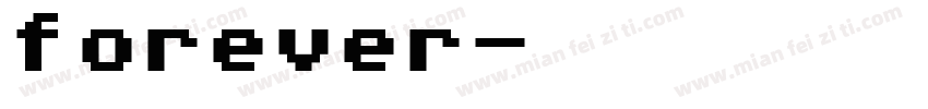 forever字体转换