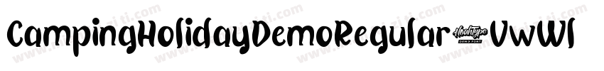 CampingHolidayDemoRegular-VwWl字体转换