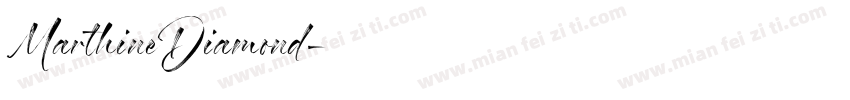 MarthineDiamond字体转换