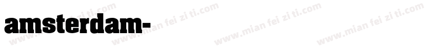 amsterdam字体字体转换
