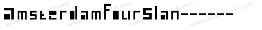 AmsterdamFourSlan字体转换