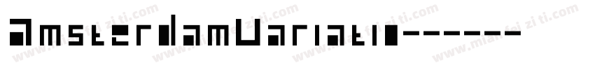 AmsterdamVariatio字体转换