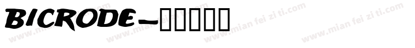 Bicrode字体转换