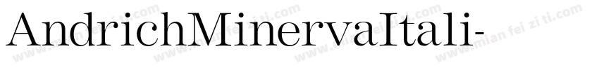 AndrichMinervaItali字体转换