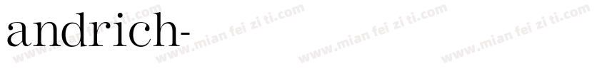 andrich字体转换