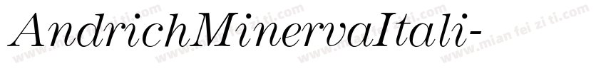 AndrichMinervaItali字体转换