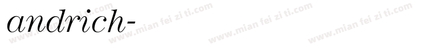 andrich字体转换