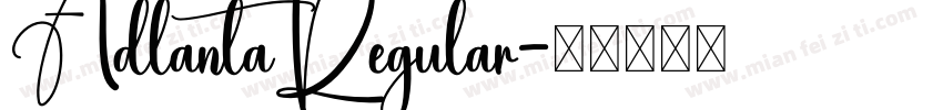 AdlantaRegular字体转换