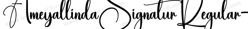 AmeyallindaSignaturRegular字体转换