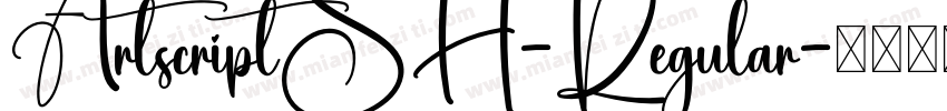ArtscriptSH-Regular字体转换