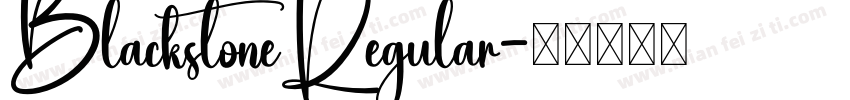BlackstoneRegular字体转换