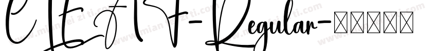 CLEAF-Regular字体转换
