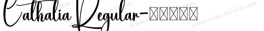 CathaliaRegular字体转换