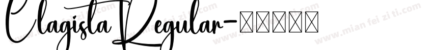 ClagistaRegular字体转换