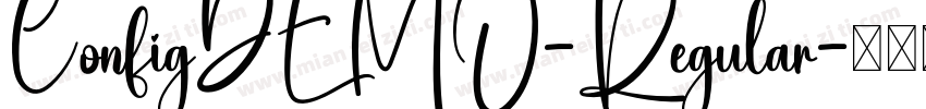 ConfigDEMO-Regular字体转换