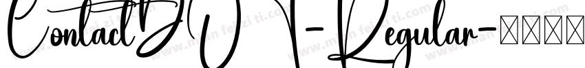 ContactDOT-Regular字体转换