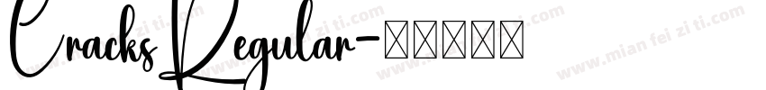 CracksRegular字体转换