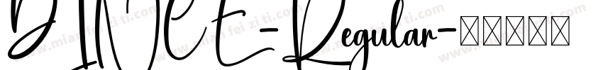DINCE-Regular字体转换