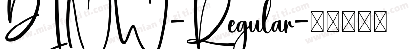 DINW-Regular字体转换