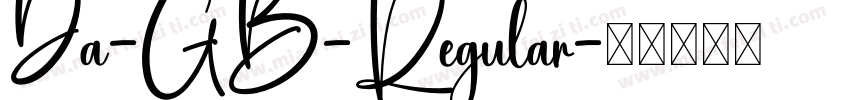 Da-GB-Regular字体转换