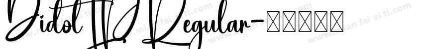 DidotLPRegular字体转换