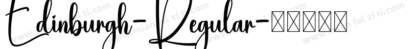Edinburgh-Regular字体转换