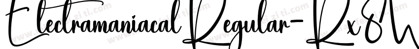 ElectramaniacalRegular-Rx8W字体转换