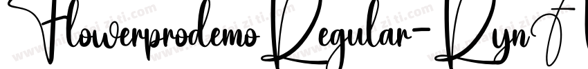 FlowerprodemoRegular-RynA字体转换
