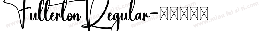 FullertonRegular字体转换