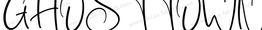 GHOSTTOWNRegular字体转换