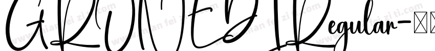 GRONEDIRegular字体转换