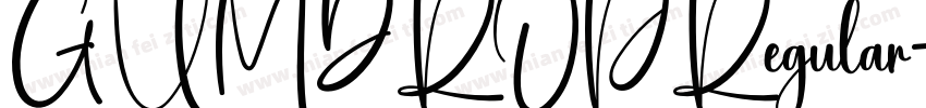 GUMDROPRegular字体转换