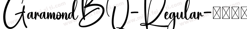 GaramondBQ-Regular字体转换