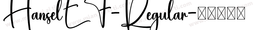 HanselEF-Regular字体转换
