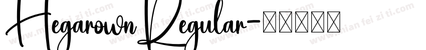 HegarownRegular字体转换