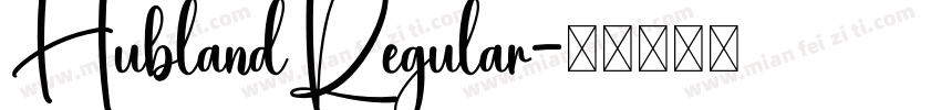HublandRegular字体转换