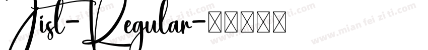 Jist-Regular字体转换