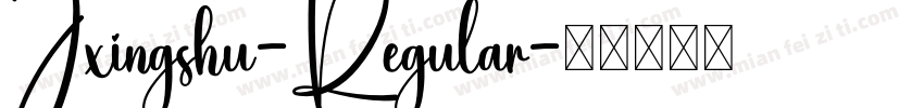 Jxingshu-Regular字体转换